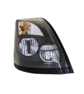 Volvo VNL Black Housing Halogen (L&R)